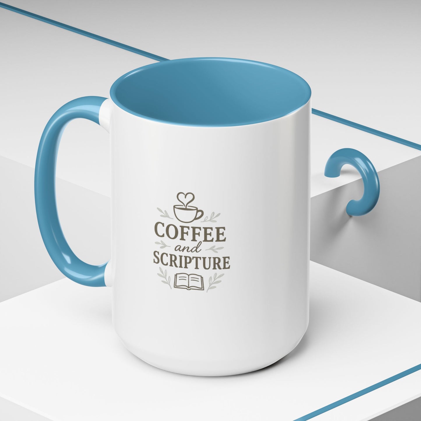 Coffee & Scripture Mug – Be Still and Know | Inspirational Morning Routine Mug (11oz / 15oz)