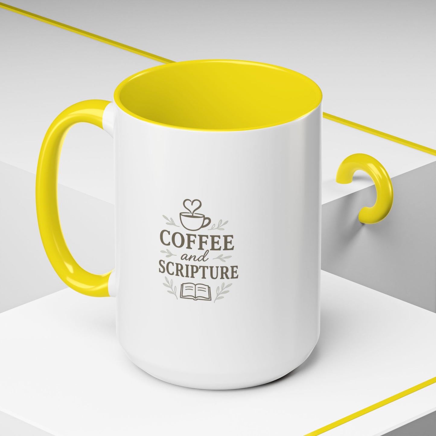 Coffee & Scripture Mug – I Can Do All Things | Inspirational Morning Routine Mug (11oz / 15oz)