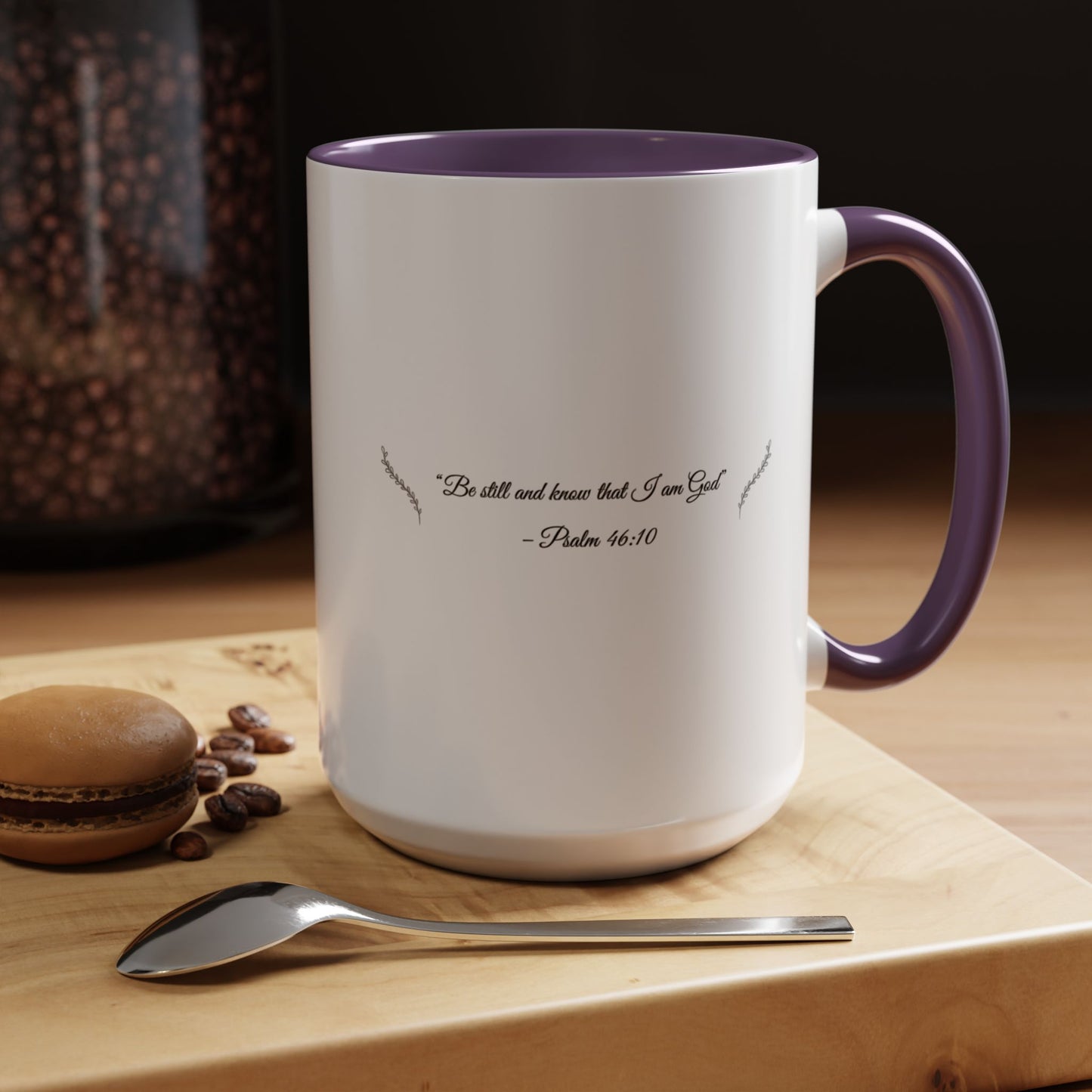 Coffee & Scripture Mug – Be Still and Know | Inspirational Morning Routine Mug (11oz / 15oz)
