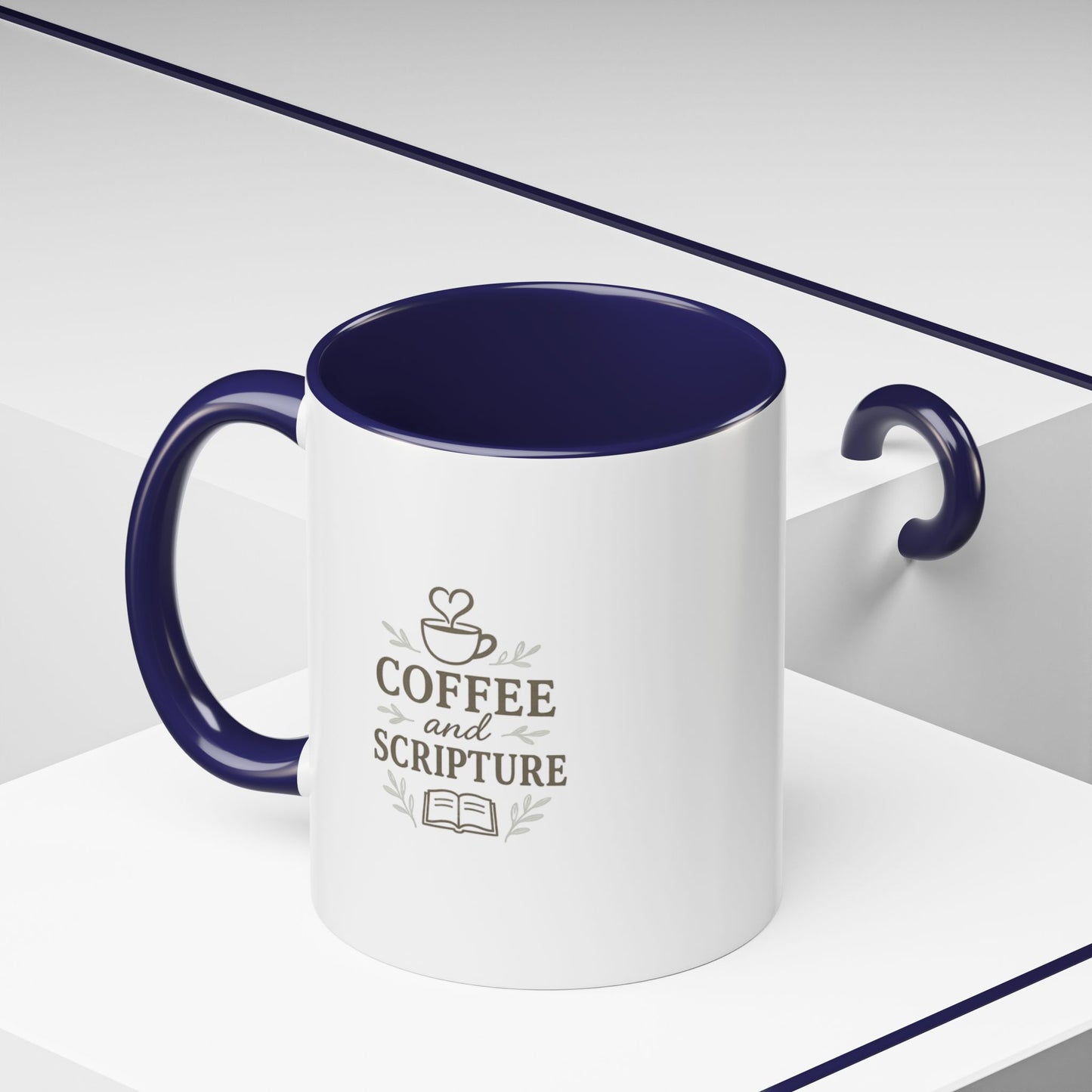 Coffee & Scripture Mug – Cast All Your Anxiety | Inspirational Morning Routine Mug (11oz / 15oz)